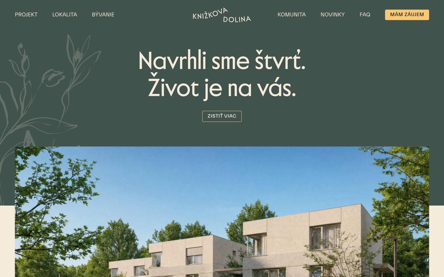 Knižková dolina – web projektu