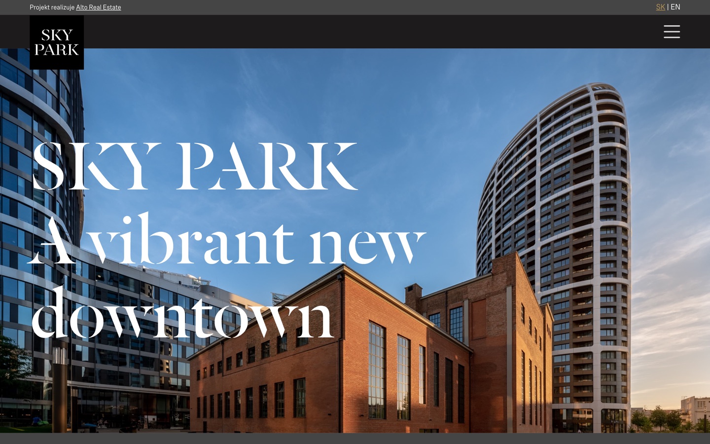 Sky Park – web projektu